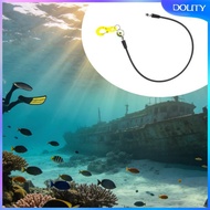 [dolity] Scuba Gear Diving Pressure Gauge Lightweight Carbon Fiber Durable Hook Design for Diving Re