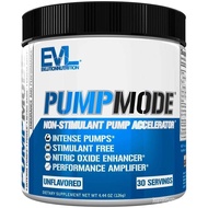 EVL PumpMode Nitric Oxide Supplement - Nitric Oxide Booster Pump Pre Workout Powder with Glycerol an