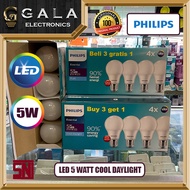 lampu led philips essential multipack paket isi 4 (5 7 9 11 watt) - 5 watt