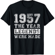 Men's cotton T-shirt Retro 1957 Legends were Made Distressed 69th Birthday T-Shirt
