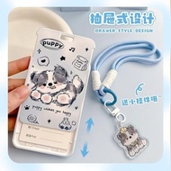 photocard holder Border Access Control Card Holder Anti-Lost ID Card Protective Case Silver Card Hol