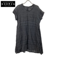 เดรสซีทรูลายหัวใจ HA63FT582 สีเทาขอบดำ ไซส์ 2