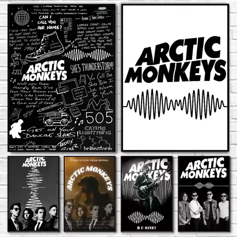 Arctic Monkeys Band Music Album Canvas Prints Poster POP Singer Trendy Art Prints Living Room Bar Wa