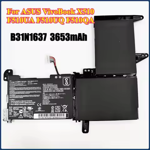B31N1637 Laptop Battery for ASUS VivoBook X510 X510U X510UQ X510UA S510U S510UF S510UQ F510U F510UA 