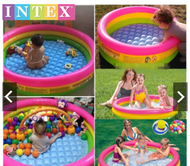 INTEX 58924 86cm Intex 3-Ring Inflatable Outdoor Swimming