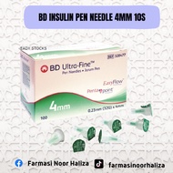BD INSULIN NEEDLE 32GX 4MM (REPACK 10 PCS)