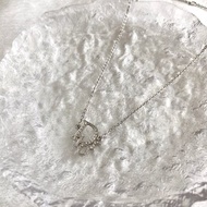 【 日本直送 名牌中古包 】Christian Dior 貴婦香奈兒 項鍊 銀色 Logo 寶石 vintage 經典 vbvhud