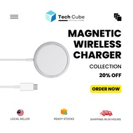 【Ready Stocks】Magnetic Wireless Charger PD 15W Mag-safe Fast Charger with USB-C connector
