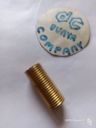 sok drat baut 14 kuningan recoil baut 14x17 perbos baut m10*m12 shok drat baut kuningan