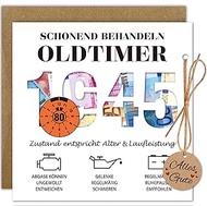 WenmthG Money Gifts Birthday 80th with Envelope, Card 80th Birthday Man - Funny Gifts for 80th Birth