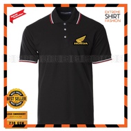 GN Polo T Shirt Sulam Classic Honda Super Cup Logo HRC Embroidery EX5 Kapcai Motorbike Motor Casual 