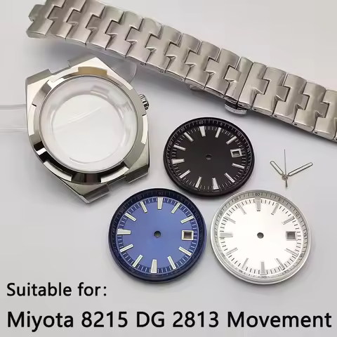Miyota8215 case 41mm watch case stainless steel case sapphire glass suitable for Miyota8215 automati