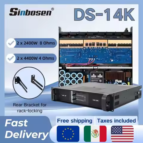 Sinbosen 14000Q High Power 2-channel Class Td Subwoofer 5000 Watts Stage Power Amplifier