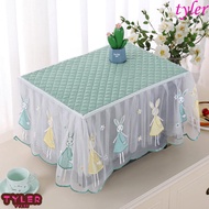 TYLER Microwave Dust Cover, Rectangle Yarn Edge Oven Cover, Room Decoration Dust Proof Insulated Pastoral Style Tablecloth Kitchen Appliances