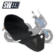 XHAQ Suitable for Yamaha xmax300 Modified All Black Seat Bucket Lining Seat Bucket Cushion PU Leathe