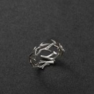 Vintage Ins Style Adherence Men's and Women's Rings with Branches, Thorns, Couples' Ring Gifts, Fash