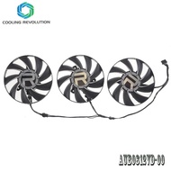 0.45A DC12V AUB0812VD-00 Hexinhongjian 4Pin RX 6900 XT RX 6800พัดลมกราฟิกสำหรับ AMD Radeon RX 6900 X