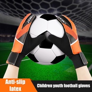 feng Children'S Football Goalkeeper Gloves Sponge Wear-Resistant Anti Slip Goalkeeper Gloves fei