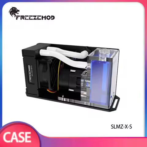 FREEZEMOD 7.2W Pump /27mm Thickness Radiator and Water Tank Integrated Cooler 2.8 Meters Flow 420L/H