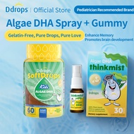 Ddrops Kids DHA Combo: Algae Oil DHA Spray + Algae DHA Gummies