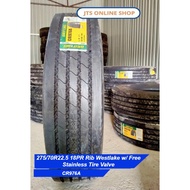 275/70R22.5 18PR Rib Westlake CR976A w/ Free Stainless Tire Valve