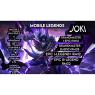 MLBB pushing rank service/ML boost/JOKI mobile legends/good price