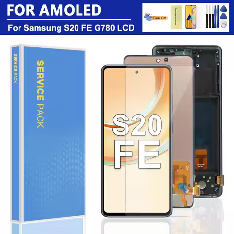 6.5" AMOLED Display Screen Digitizer Assembly for Samsung S20 FE SM-G780F SM-G780G LCD for Samsung S