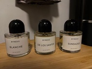 Byredo decant 香水分裝 Blanche 白色浪漫 | De Los Santos 聖徒之聲  | Sundazed ｜ Mojave Ghost  荒漠孤魂