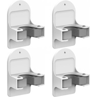 Plastic Broom Holder Wall Mount, White, 4 Count 4EIV