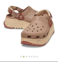 Crocs 厚底涼鞋 卡其色
