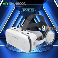 แว่น VR SHINECON G15E หูฟังในตัว รุ่นใหม่ปี 2022 by 9FINAL 3D Virtual Reality Glasses Google Cardboa