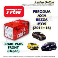Brake Pad Front - Perodua AXIA BEZZA MYVI 2nd Gen LagiBest ICON Brek Depan Original TRW ATEC GDB7856AT