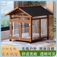 Dog House Outdoor Waterproof Large Dog House Solid Wood Dog House Dog House Rainproof Outdoor Dog Ho