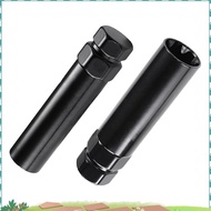 7 Spline Lug Nut Key 6 Spline Lug Nut Socket Removal Tool, 2 PCS Dual Hex Drive Aftermarket Wheel Lo