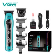 VGR V-299 5 Speed Level Ceramic Metal Injection Molding Blade Hair Trimmer Mesin Gunting Rambut V299
