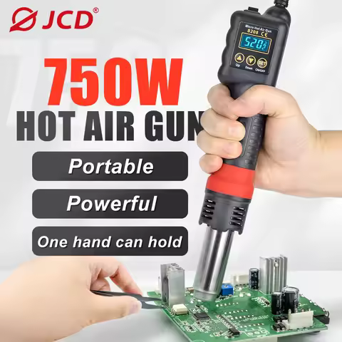 JCD 8208 Micro Hot Air Gun 750W Welding Rework Station LCD Digital Display Soldering Heat gun Hair D