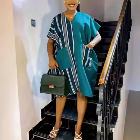 African Dresses for Women Traditional Short Sleeve Africa Clothing Dashiki Ankara Outfits Gowns 2026