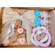 Cute hair tie box, gift for girlfriend, birthday gift for women, birthday gift for girls