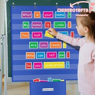 CHIHIRO1BFT8 Standards Pocket Chart, Large Educational Classroom Pocket Chart, Durable Class Schedul