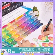60/72 Colors Acrylic Marker Pen for Rock Painting, Brush Tip Paint Markers, Art Supplies Fabric Fabr
