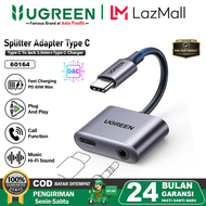 UGREEN Converter Splitter DAC Type C To Jack 3.5mm +Type C Charging Audio Call