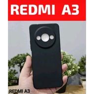 Redmi A3 Softcase Full Black Silicon Casing Silicone Redmi A3