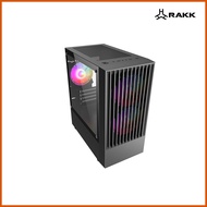 ➧ ♧ ๑ RAKK MIRAD Matx Black and White Tempered Glass Gaming PC Case