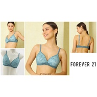 Forever 21 Women's Thin Foam Underwire Bra Full Cup Mix Lace Underwear / Underwear FV304GRN