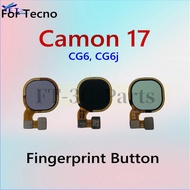 For Tecno Camon 17 CG6 CG6j Finger print scanner Fingerprint Button Flex Cable replacement parts