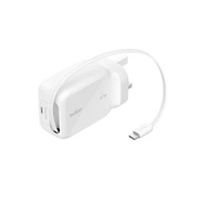 Belkin Retractable GaN Wall Charger 67W (可伸縮 GaN 壁式充電器 67W) WCH022myWH