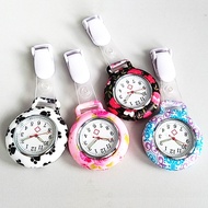 Nurses Doctor Quartz Fob Watch Silicone Case Band Pocket Watch (