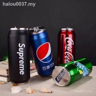 ready stock ✧Creative cans stainless steel vacuum flask, large capacity male and female students, Co