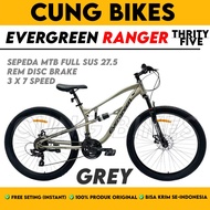 Sepeda Gunung MTB 27.5 Inch Evergreen Ranger R 35 Full Suspension 21 speed