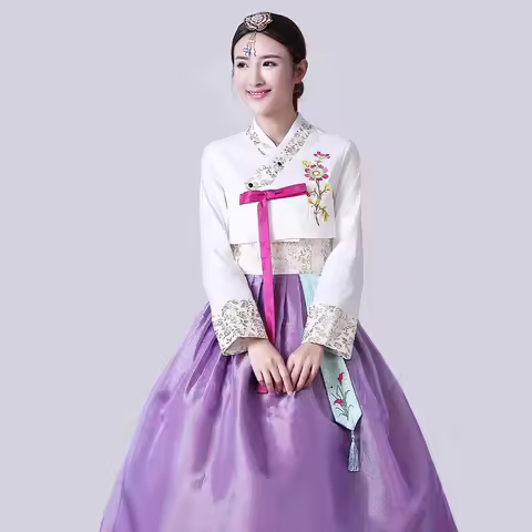 Korean Hanbok Dress for Women Ancient Traditional Stage Dance Costume Lady Palace Korea Wedding Nati